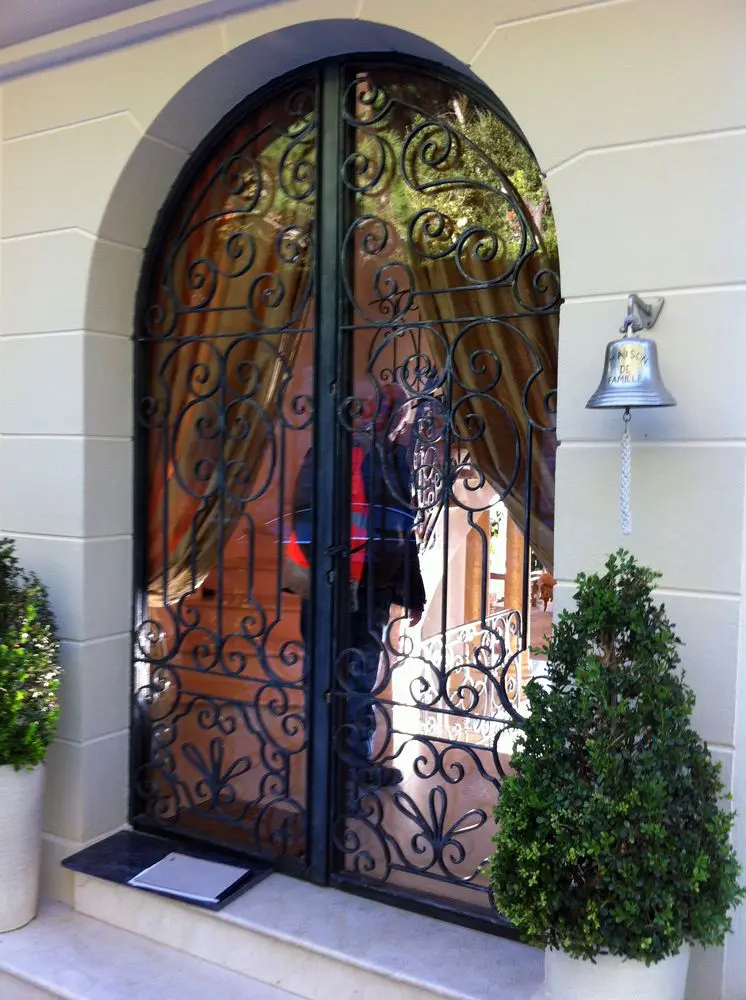 Porte entrée création fer forgé Labbé Nice